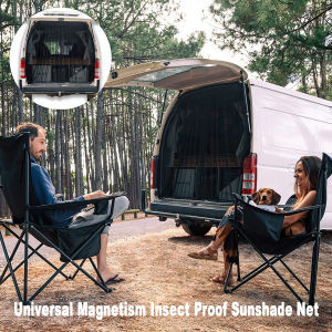 New Universal Magnetic Prevent Mosquito Fly Screen Net Camper Van Mosquito Curtain RV Tailgate Sunshade Net Insect Proof Curtain