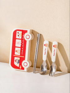 MODERN SWEETHOME | Portable Children Titanium Stainless Steel Utensil Set