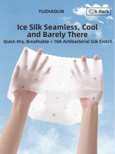 Yuzhaolin | Antibacterial Silk Breathable Seamless Quick Drying Sweet Style Panties