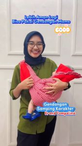 Gendongan Samping Gendongan Bayi Karakter BY-151 Gendongan Bayi Ring Gendongan Samping Bayi Model Boneka Baby Carrier