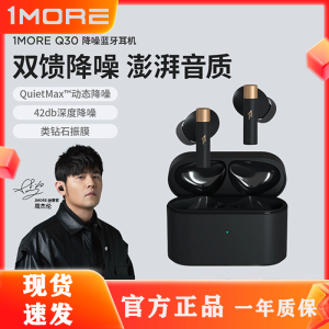 1MORE Q30 Wireless Bluetooth Earphones Active Noise Reduction Music Gaming Low Latency Deep Bass Dual Mic Charging Case