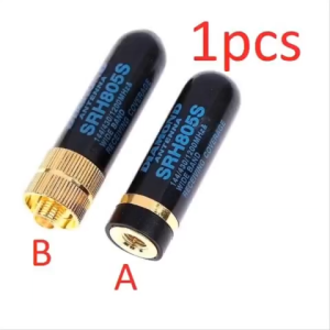 1 Ăng-ten băng tần kép (4.5cm/A/B) PkYeG SMA-M / SMA-F UHF + VHF SRH805S cho bộ đàm Baofeng / YAESU