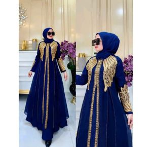 ABAYA YURA Gamis abaya turkey Bordir sayap fashion muslimah