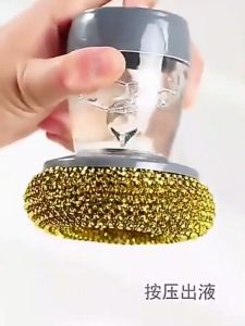 Reviln ฝอยขัดหม้อสแตนเลส ขัดกะทะ ที่จับสามารถใส่น้ำยาล้างจานได้ ราคา 399 บาท