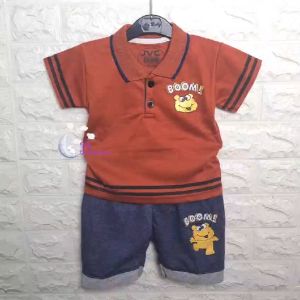 BOBOBAM BAJU BAYI LAKI LAKI SETELAN ANAK COWO LUCU STELAN COWOK 6 12 BULAN KEREN TRENDY KEKINIAN KERAH WANGKI BOOM