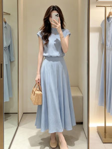 NIUVIES | Blue Summer Korean Style Dress
