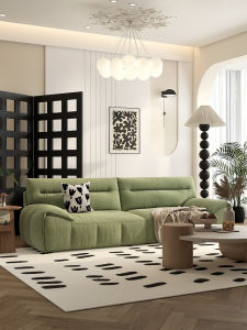 French Style Cloud Sofa Cotton Candy Fabric Living Room Small Apartment Floor Standing Simple American Sailboat No Armrests