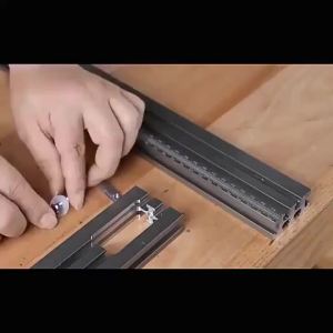 JIGHOLE | Precision Router Workbench Guide Rail Aluminum Alloy Adjustable T-shaped Slot Woodworking Fence for Trimming and Slotting