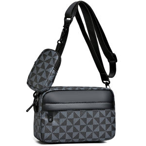 Single shoulder bag trendy brand womens casual Korean-style leather sport bag unique and fashionable small crossbody bag