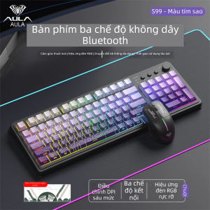 AULA | Tri-mode Wireless Bluetooth Wired RGB Mechanical Keyboard and Mouse Set