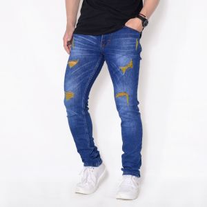 Celana Jeans Ripped Pria Terbaru Jeans Denim Pria Skinny Stretch premium