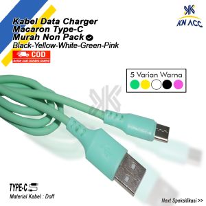 [KN ACC] KABEL DATA CHARGER MACARON TYPE C MURAH NON PACK