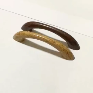 3264 Wooden Color Plastic Pull Handle For Cabinet and Drawers