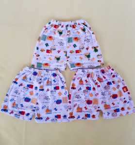 12pcs / 1 lusin celana pendek bayi motif fullfrin unsex laki-laki/ pereumpuan