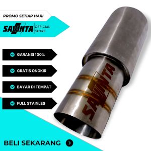 Knalpot Racing Mobil HKS Brong Full Stainles Bass 33cm Polos