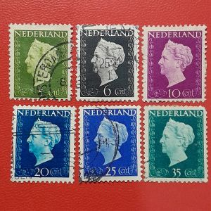 Prangko Nederland klasik Koleksi Kuno Jadul 6 pcs USED