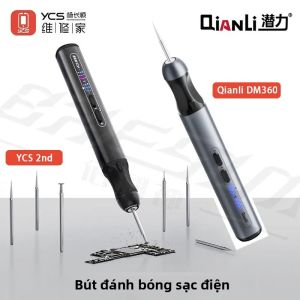 YCS 2nd Qianli DM360 Điện Sạc Bút Ba Lan Điện Thoại Chuyên Nghiệp PCB Màn Hình Sửa Chữa Máy Khoan Mài Tháo Lắp Dụng Cụ Cầm Tay Kim Loại