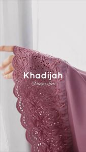 Mukenah Dewasa Polos Jumbo Bordir Katun Premium Mukena Khadijah Traveling Free Tas Pouch