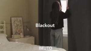 IMUTO 100% Blackout Curtains 2 Thick Layers Heat and Full Light Blocking Soft Thermal Insulated Drapes for Bedroom