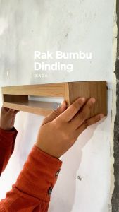 Adapta - Rak Pajangan - Rak Pajangan Tempel Dinding - Rak Pajangan Warna abu-abu Minimalis