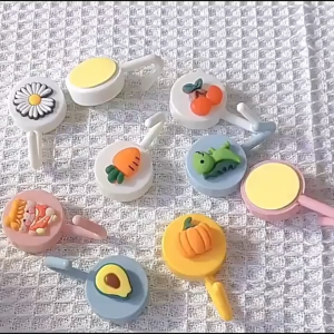 28PCS Cute cartoon adhesive wall hook student dormitory wall hanging key behind door no trace adhesive hook