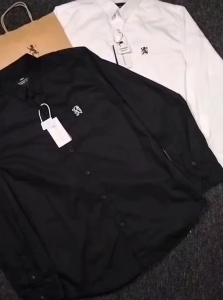 Kemeja Pria Lengan Panjang Giordano 3D Lion Cotton Sueding Slim Fit - Kemeja Pria Lengan Panjang - Kemeja Kantor - Kemeja Kerah Lengan Pnajang