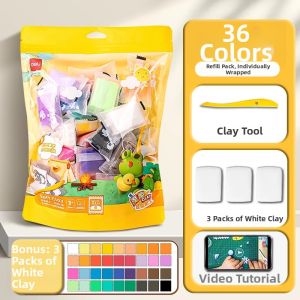deli | Non-Toxic Lightweight Kids Modeling Clay For School
