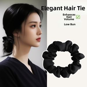 ZUOOU | Silk Finish Black Elastic Hair Tie
