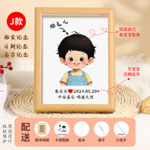 Khung Ảnh Lưu Niệm DIY Thủ Công Khăn Quàng Cổ Búp Bê Khung Ảnh Trang Trí Nhà Hình Chữ Nhật Đồ Trang Trí Nhà Bằng Gỗ Ép Mật Độ