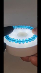 (SG Seller Ready Stocks) Sapphire Blue Quartz Multi Facet Bracelet 7mm+