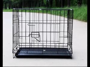Dog Cage Foldable Pet Cage with Poop Tray Heavy Duty Pet Collapsible Cage