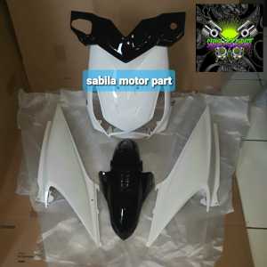 cover body alus honda beat karbu tahun 2008 2010 warna hitam putih