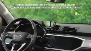 15W Universal Car Phone Wireless Charger Holder 360° Rotation Mount for Samsung Galaxy Fold 6 5 4 3 Z Flip S25 S24 Iphone 16 15