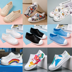 2024 New INS Jefferson Childrens Sandals Anti-slip Boys Girls Clog Shoes Beach Shoes Breathable Sport Style EVA Material