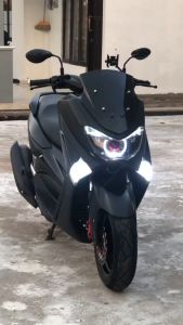 Stiker SkotletHitam Doff Matte Halus Decal Variasi Body Pelapis Cover Motor Mobil Stylish