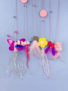 Đồ chơi cần câu Mèo dán tường và móc kẹp - Love pets shop