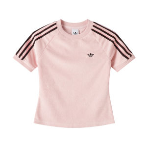 Áo Thun Nữ Adidas Màu Hồng Thông Thường Thoáng Khí Thể Thao Tay Ngắn KD1410 Áo Tập Luyện & Tập Thể Dục