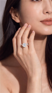 [Destinee & Anniversary] Destinée Diamond Ring in 18K Rose & White Gold
