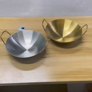 MD-C1212 Wajan Penggorengan Stainless Steel Anti Lengket / Wok Pan Kuali Serbaguna Premium Quality