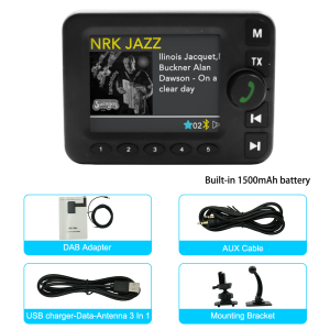 2.8-inch Color LCD DAB/DAB+ Radio Receiver Bluetooth-compatible MP3 Player FM Car Digital Signal Broadcasting For European Cars