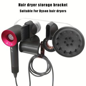 Acrylic storage rack For Dyson hair dryers can accommodate 5 accessories bathroom hair dryers wall mounted storage bracket