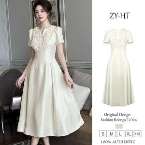 ZYHT womens dress apricot dress fit dress Viscose dress work dresses lxury dresses wedding dresses attendance dresses party dresses evening dresses 21724
