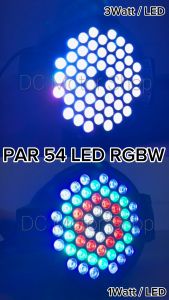 Lampu Par LED 54 Mata RGBW Metal Cover / Lampu Panggung / Lampu Sorot