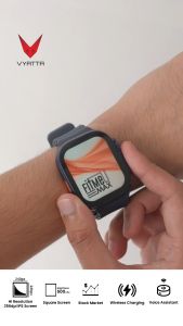 VYATTA FITME U MAX SMARTWATCH LARGE IPS SCREEN 196" 100+ SPORT MODE STOCK MARKET