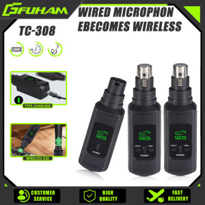 Good Wireless Microphone System UHF Wireless XLR Transmitter and Receiver for Dynamic Microphones Audio Mixer PA Systems Guitar