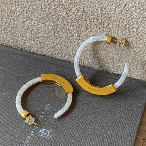 Exaggerated Retro Leopard Print Hoop Earrings round Face Luxury Fashion Jewelry Geometric Pattern Womens Earrings