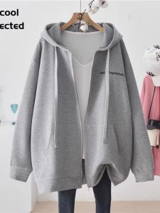 Loose Fit Pure Cotton Oversized Extended Length Womens Jacket Autumn 2025 New American Style Outerwear Comfortable Feel