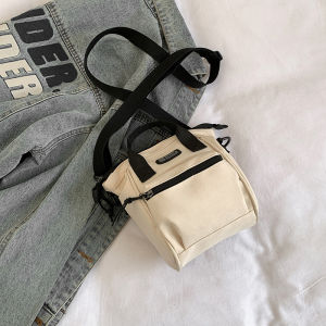 Túi Đeo Chéo Vải Canvas Phong Cách Hàn Quốc Thời Trang Thường Ngày Cho Nữ Túi Đeo Vai Đơn Nhẹ Túi Xách Tay Túi Đeo Chéo Cho Bé Gái