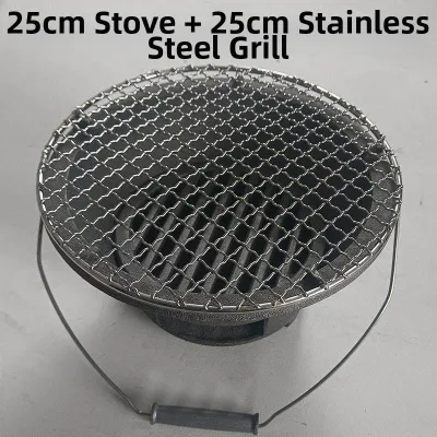 YUYOU | Old Style Indoor Heating and Cooking Cast Iron Charcoal Stove