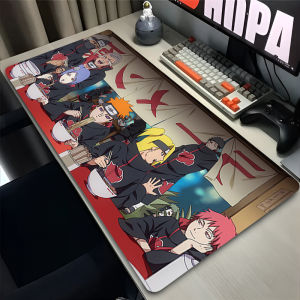 Bandai | Anime Extended Mouse Pad N-Naruto Akatsuki Large Desk Mat Gamer Keyboard Pad Computer Mouse Mat Non-Slip Gaming New Mousepads
